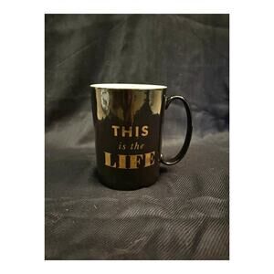 Lenox Kate Spade New York Simply Sparkling "This is the Life" Coffee Tea Mug